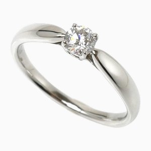 Platin Solitaire Ring von Tiffany & Co.