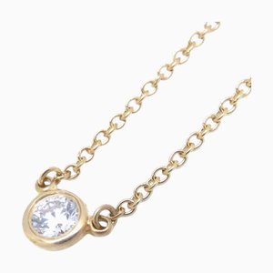 TIFFANY & Co. Collar Vistheyard 1P Diamante K18YG Colgante de oro amarillo 097984