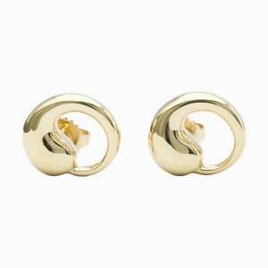 Boucles d'oreilles Tiffany Eternal Circle No Stone Or jaune [18K] Boucles d'oreilles en or, lot de 2