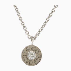 Gold & White Diamond Circle Necklace from Tiffany & Co.
