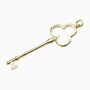 Trefoil Key Charm Yellow Gold Pendant Necklace from Tiffany & Co.
