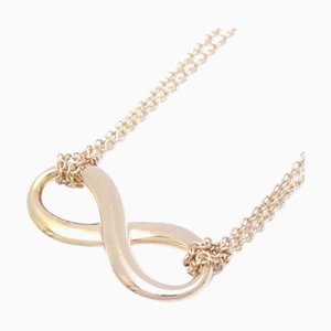 TIFFANY&Co. Infinity Necklace 750PG Pink Gold K18RG Rose 291087