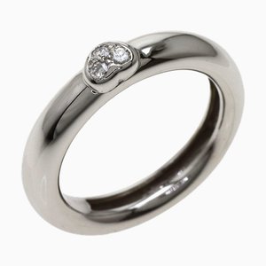 TIFFANY Friendship Heart Diamond Ring K18 White Gold Ladies & Co.