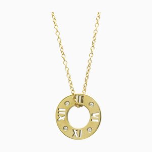 TIFFANY Atlas Diamant Halskette Gelbgold [18K] Diamant Herren,Damen Mode Anhänger Halskette [Gold]