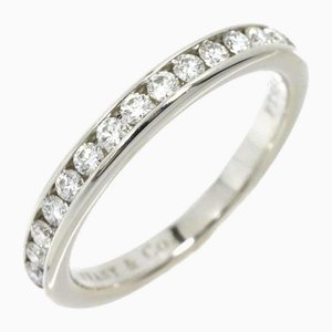 Ring Halber Diamant- und Platinring von Tiffany & Co.