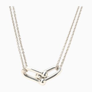 Large Double Link Pendant Necklace in Sterling Silver from Tiffany & Co.