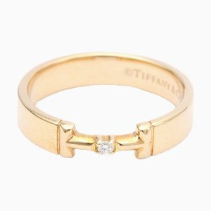 TIFFANY Double T Diamond Ring Pink Gold [18K] Fashion Diamond Band Ring Pink Gold