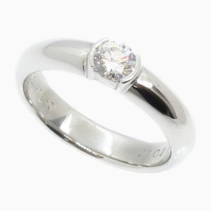 Platin Dots Solitaire Ring mit Diamant von Tiffany & Co.