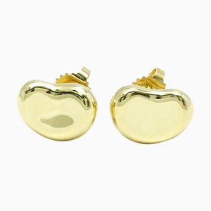 Aretes Tiffany Bean No Stone de oro amarillo [18 k] en oro. Juego de 2