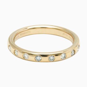 TIFFANY Stacking Band Ring Elsa Peretti Pink Gold [18K] Fashion Diamond Band Ring Carat/0.16 Pink Gold