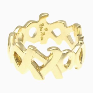 Anillo TIFFANY LOVE & KISS en oro amarillo [18K] Anillo de moda sin banda de piedra en oro