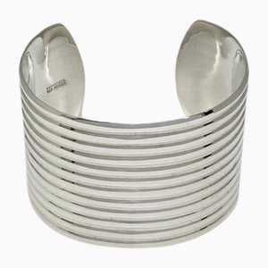 Ribbed Cuff Silver 925 Bangle Bracelet from Tiffany & Co.