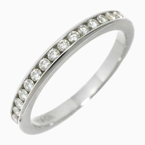 Anello semicircolare con diamanti e platino di Tiffany & Co.