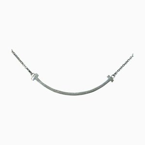 TIFFANY&Co. Collana Ciondolo Oro Bianco FREE Smile Small K18 Catena T