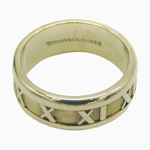 TIFFANY & Co. K18 Atlas narrow ring 18 gold No. 14