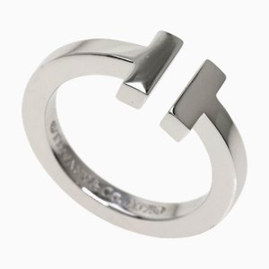 Bague TIFFANY T carré K18 en or blanc Ladies &Co.