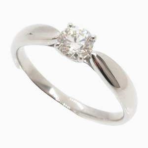 Tiffany & Co. Pt950 Platin Harmony Ring Diamant 0.30ct 3.2g Damen