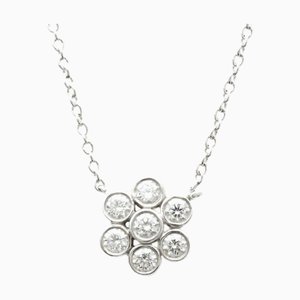 TIFFANY Garden Flower Platinum Diamond Men,Women Fashion Pendant [Silver]