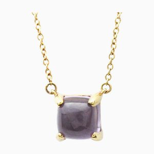 TIFFANY Sugar Stack Necklace Yellow Gold [18K] Amethyst Men,Women Fashion Pendant Necklace [Gold]