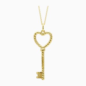 Twisted Heart Key Necklace in Yellow Gold from Tiffany & Co.