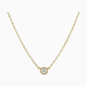 TIFFANY&Co. collana con visiera in oro 18k K18 da donna con diamanti