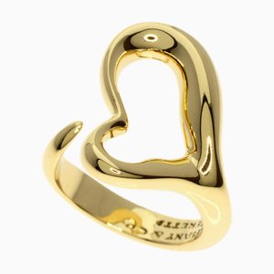 Anillo de corazón abierto TIFFANY K18 Yellow Gold Women's & Co.