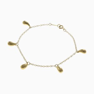 TIFFANY&Co. Teardrop Bracelet K18 Yellow Gold Ladies