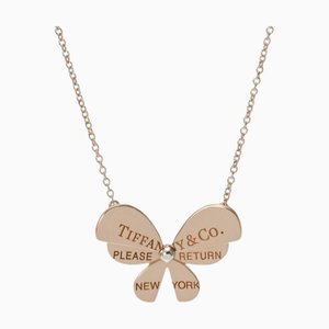 TIFFANY&Co. Return to Love Bugs Women's K18 Pink Gold Silver 925 Necklace