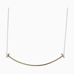 Collana TIFFANY T Smile in oro bianco 18K K18 da donna &Co.