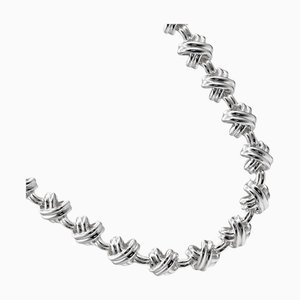 TIFFANY&Co. Signature Necklace Choker Silver 925 Approx. 90.32g Women's