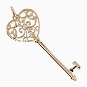 Enchanted Heart Key Pendant Top in Pink Gold from Tiffany & Co.