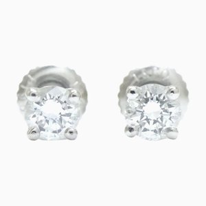 Pendientes Solitario Tiffany & Co. con un diamante Pt950 Platino 291154, Juego de 2