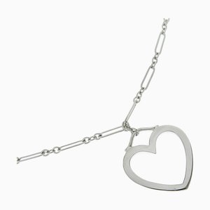 TIFFANY & Co. Collar de corazón sentimental K18 Oro blanco Aprox. 10,1 g de mujer I222323013