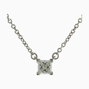 TIFFANY & Co. Solitaire Necklace Diamond Ladies