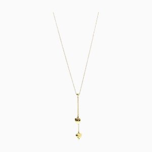 TIFFANY & Co. K18 18k gold full heart necklace approx. 40cm