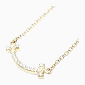 T Smile Necklace with Diamond from Tiffany & Co.