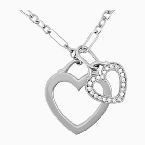 Sentimental Double Heart Necklace in Diamond from Tiffany & Co.