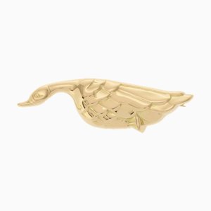 TIFFANY & Co. Oro con motivo de pájaro - Broche amarillo K18 unisex