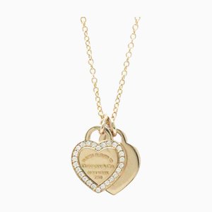 TIFFANY Return To Pink Gold [18K] Diamond Men,Women Fashion Pendant Necklace [Pink Gold]