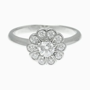 TIFFANY Enchant Flower Ring Platin Fashion Diamond Band Ring Silber