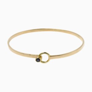 TIFFANY&Co. K18YG Bracciale in oro giallo con gancio e zaffiro 10,5 g da donna