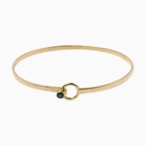 TIFFANY&Co. K18YG Yellow Gold Hook & Eye Sapphire Bracelet 10.5g Women's