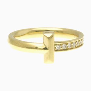 Anello TIFFANY T One in oro giallo [18K] Fashion Diamond Band Ring