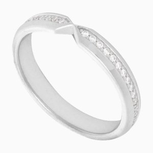 TIFFANY&Co Narrow Diamond Ring Pt950 #7.5