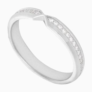 TIFFANY&Co Nesting Narrow Diamond Ring Pt950 #7.5