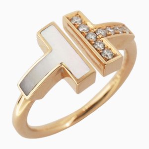 Ring T Wire Diamond & Pink Gold from Tiffany & Co.