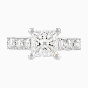 Bague diamant demi-éternité TIFFANY&Co Novo # 9 0.28ct Pt950