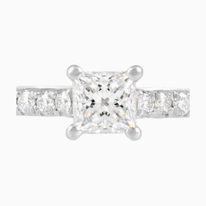 TIFFANY&Co Novo Half Eternity Diamond Ring #9 0.28ct Pt950