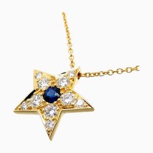 TIFFANY 750YG Star Women's Necklace 750 Yellow Gold