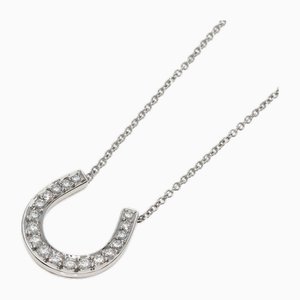Collar de platino y diamantes en forma de herradura de Tiffany & Co.